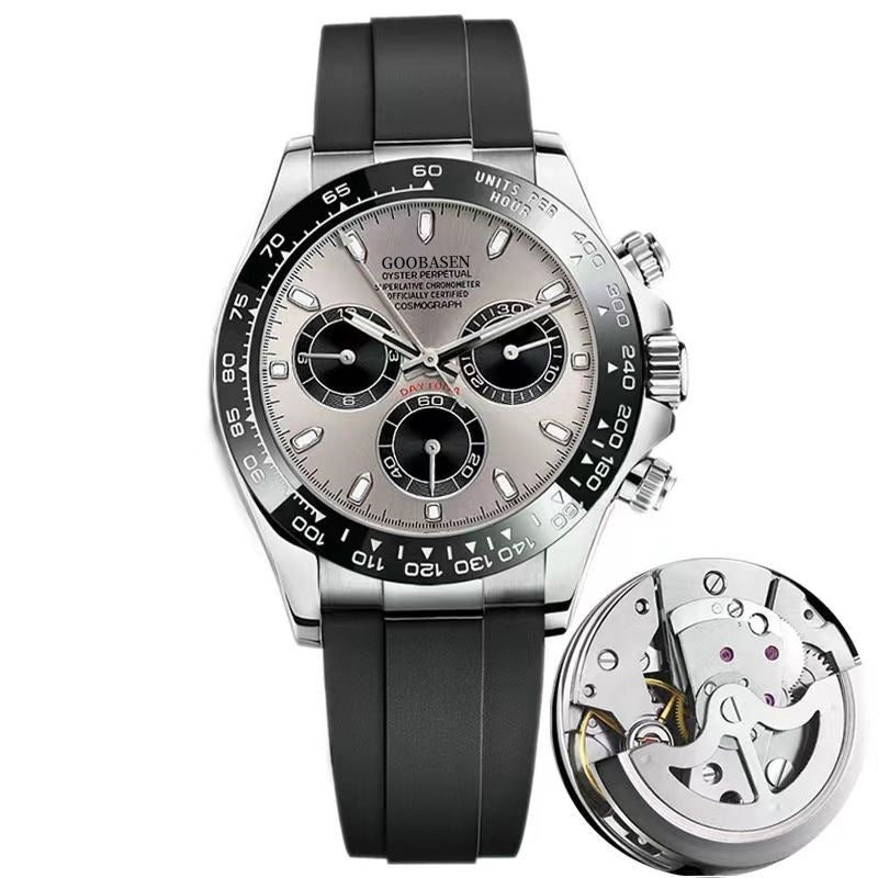 Orologio uomo stile meccanico calendario