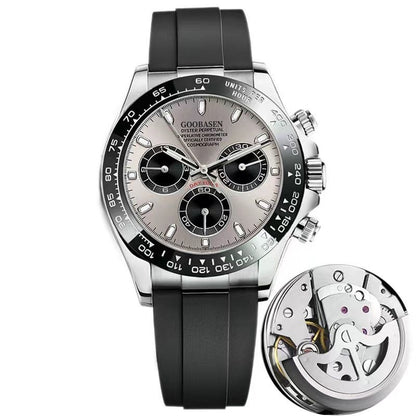 Orologio uomo stile meccanico calendario