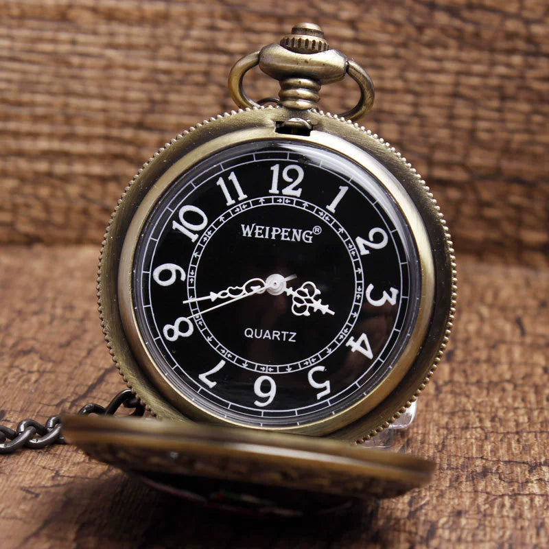 Orologio da tasca teschio ceramica
