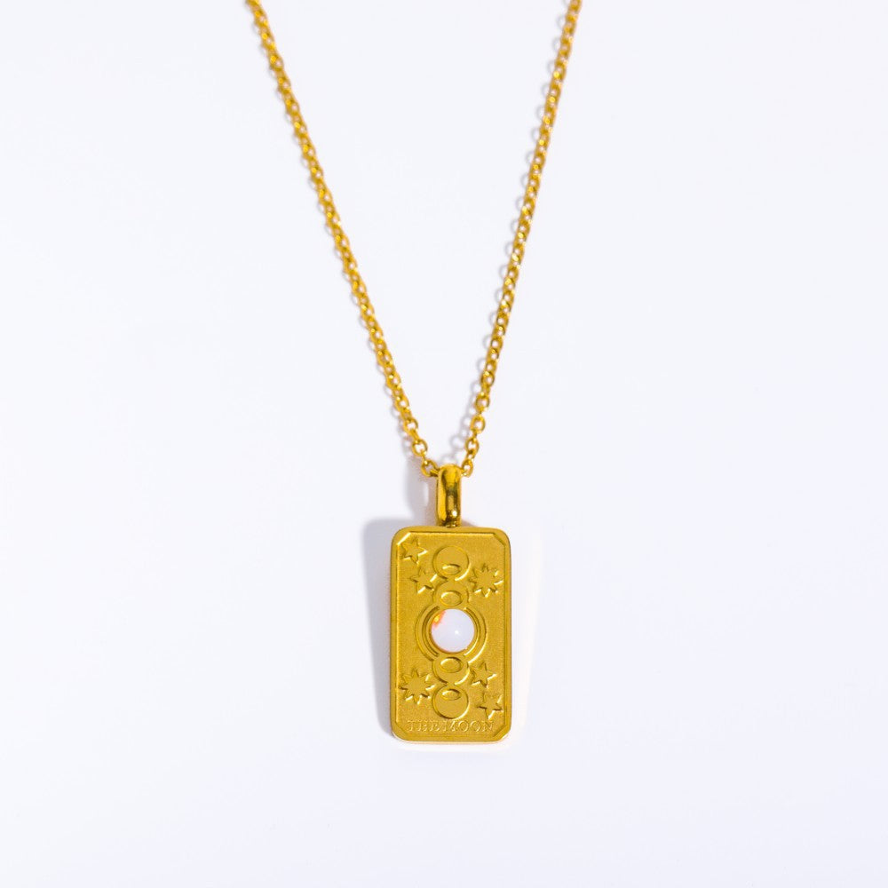 Collana sole luna opale