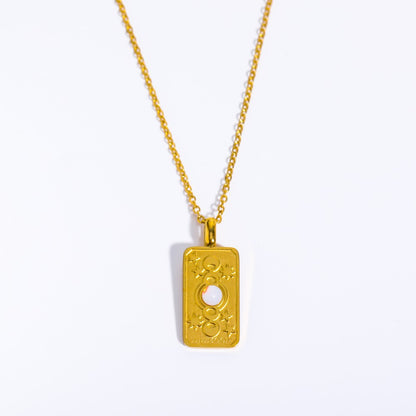 Collana sole luna opale