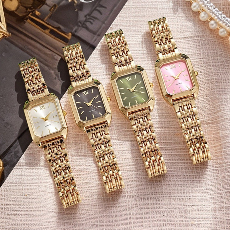 Orologio quadrato al quarzo da donna