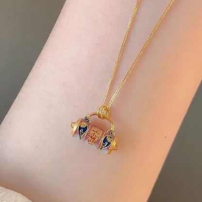 Collana Chiusura Smaltata Oro