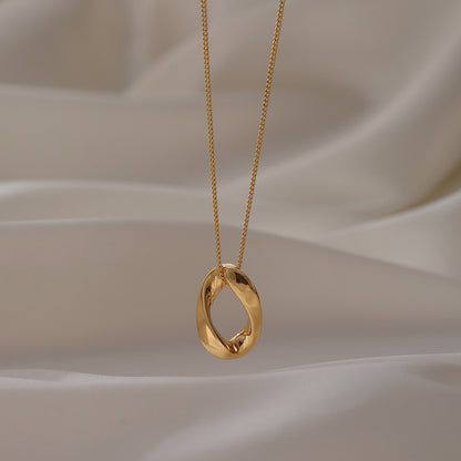 Collana titanio intrecciata donna