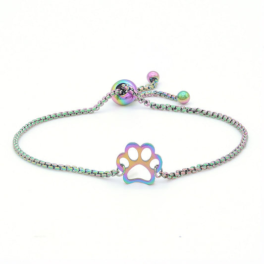 Bracciale charm zampa di cane