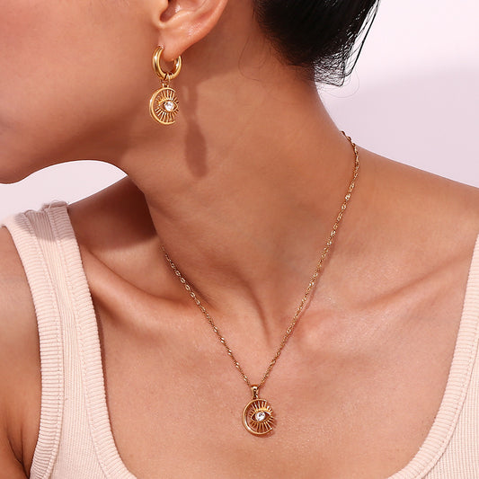 Collana occhio con strass