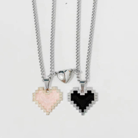 Collana Coppia Cuore Magnetico