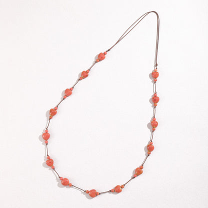 Collana cuore ceramica colorata