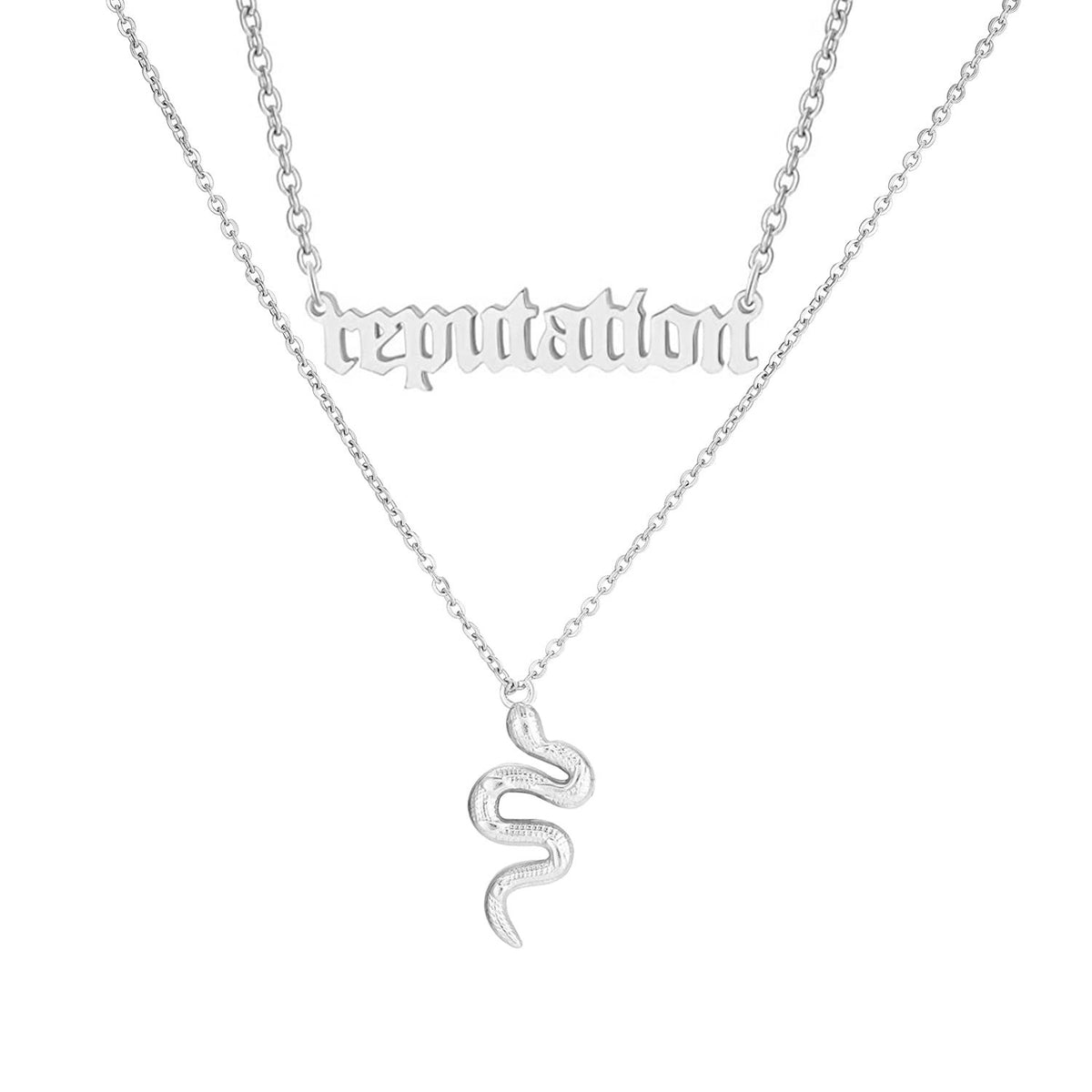 Collana con lettere titanio