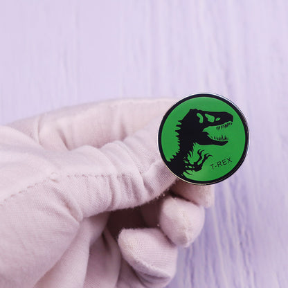 Spilla dinosauro scheletro