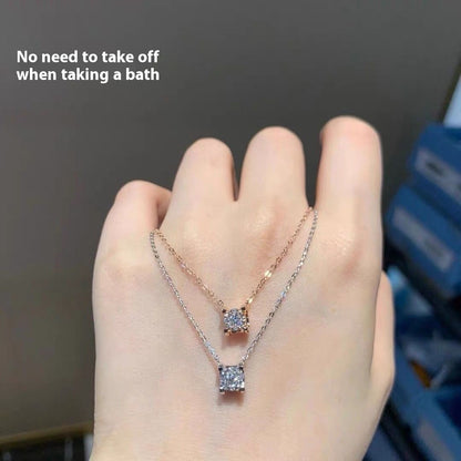 Collana solitario diamante