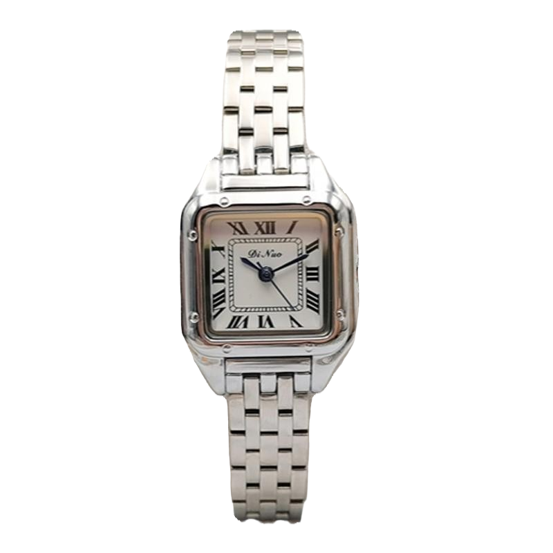Orologio quadrato acciaio al quarzo