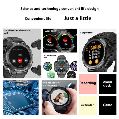 Smartwatch con auricolari wireless sportivo