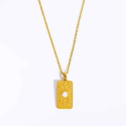 Collana sole luna opale