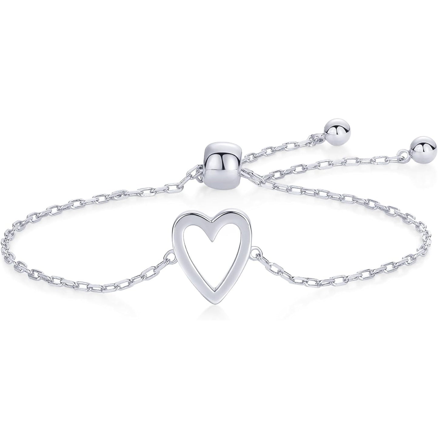 Set braccialetto ciondolo cuore
