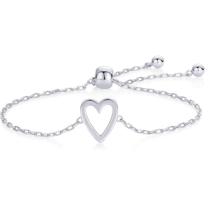 Set braccialetto ciondolo cuore