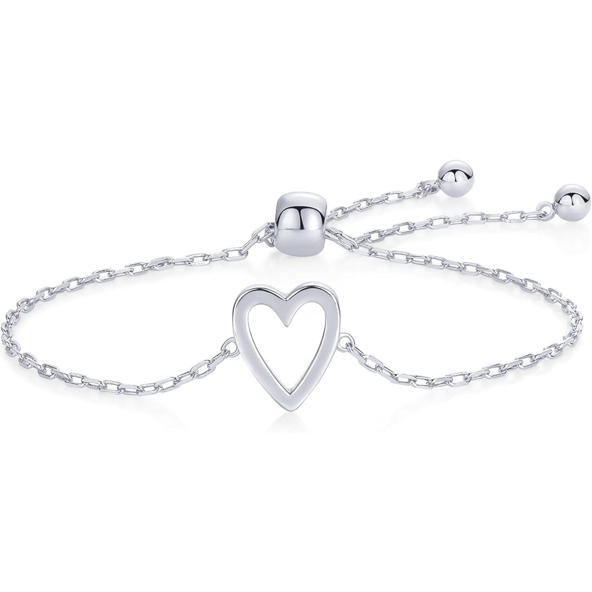 Set braccialetto ciondolo cuore