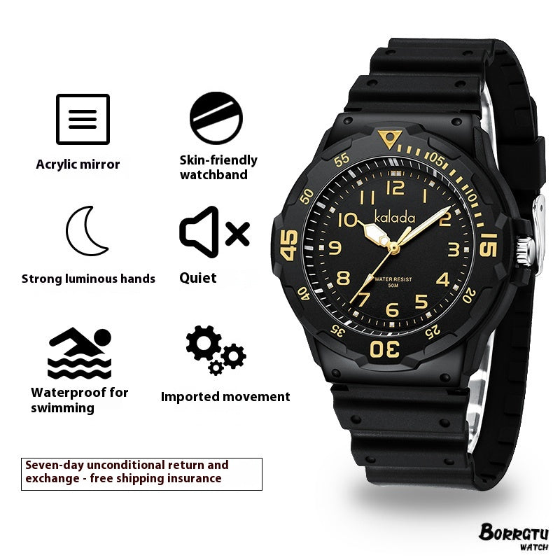 Orologio sportivo lancette luminose