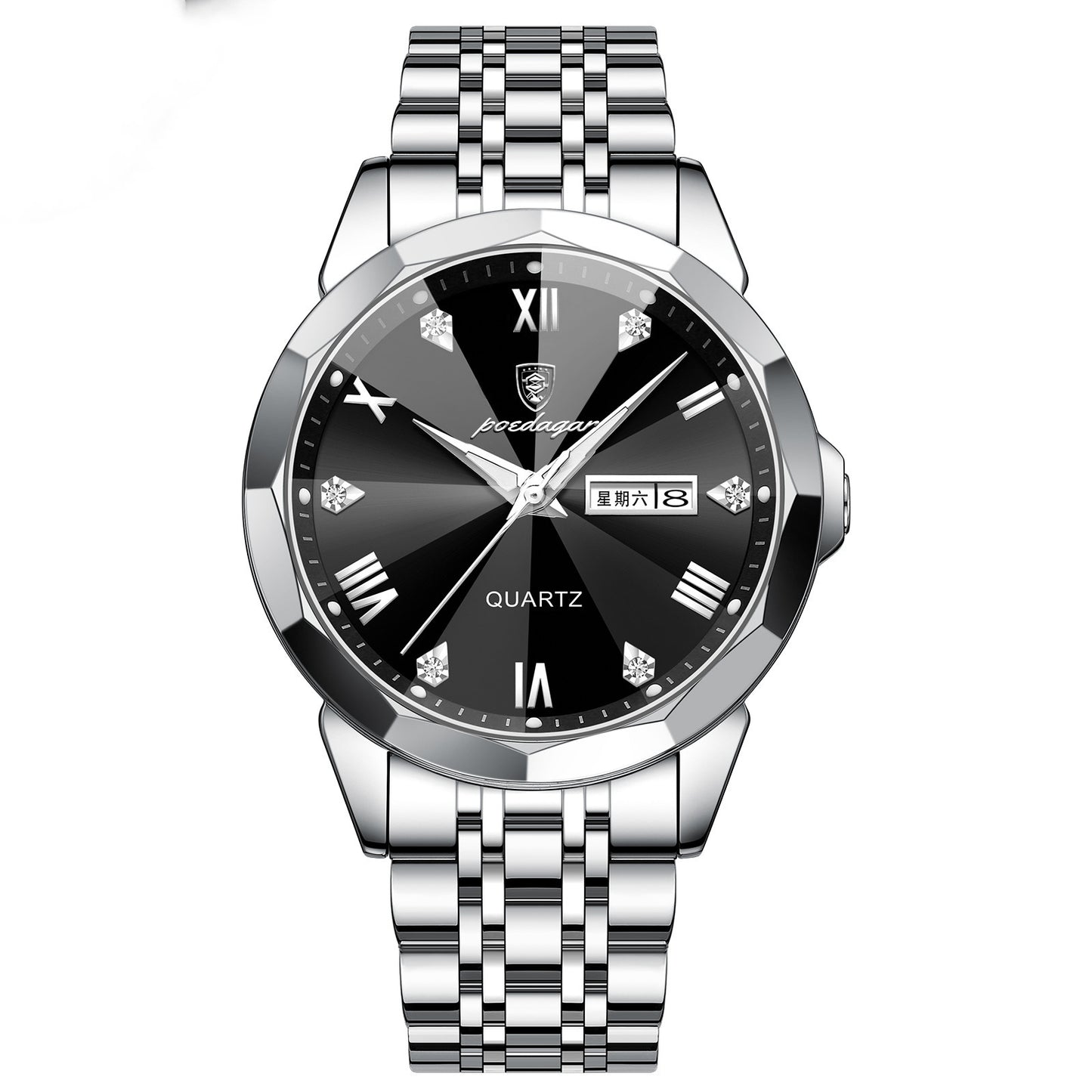 Orologio doppio calendario quarzo