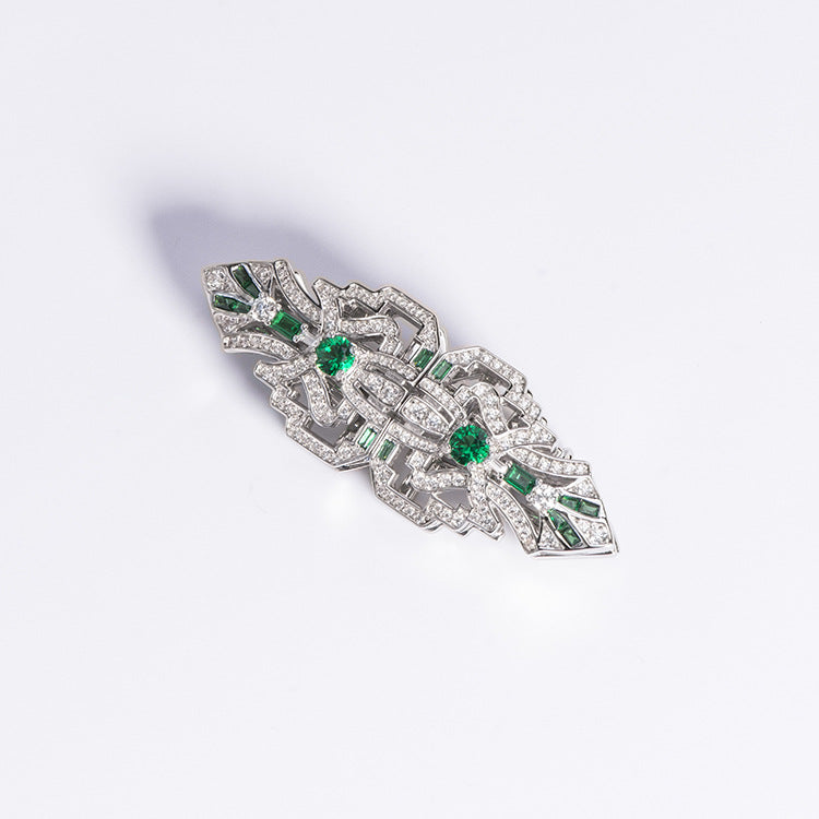 Spilla spinello verde