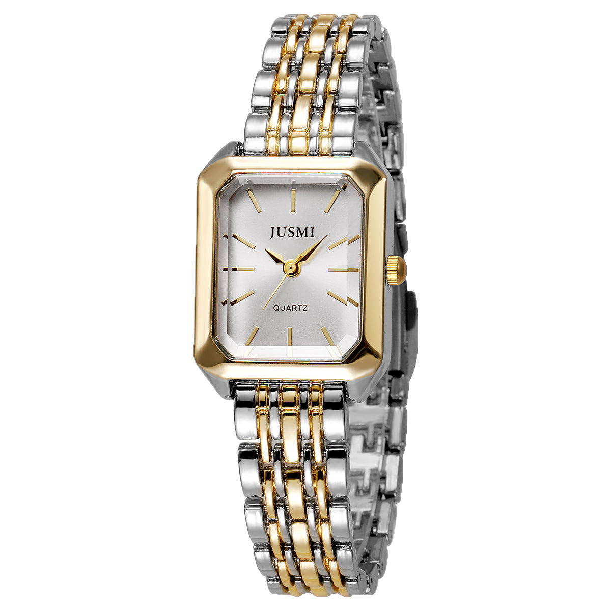 Orologio quadrato in acciaio al quarzo