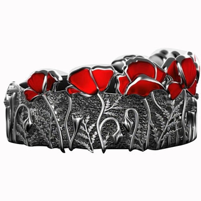 Anello corona floreale vintage