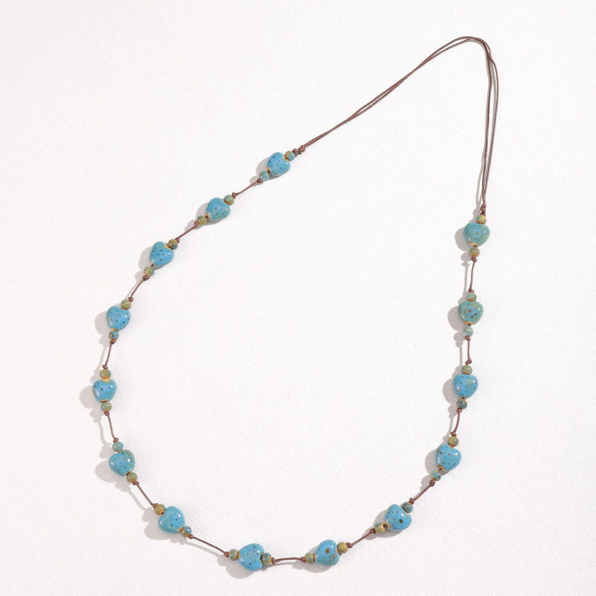 Collana cuore ceramica colorata