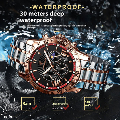 Orologio luminoso multifunzione al quarzo