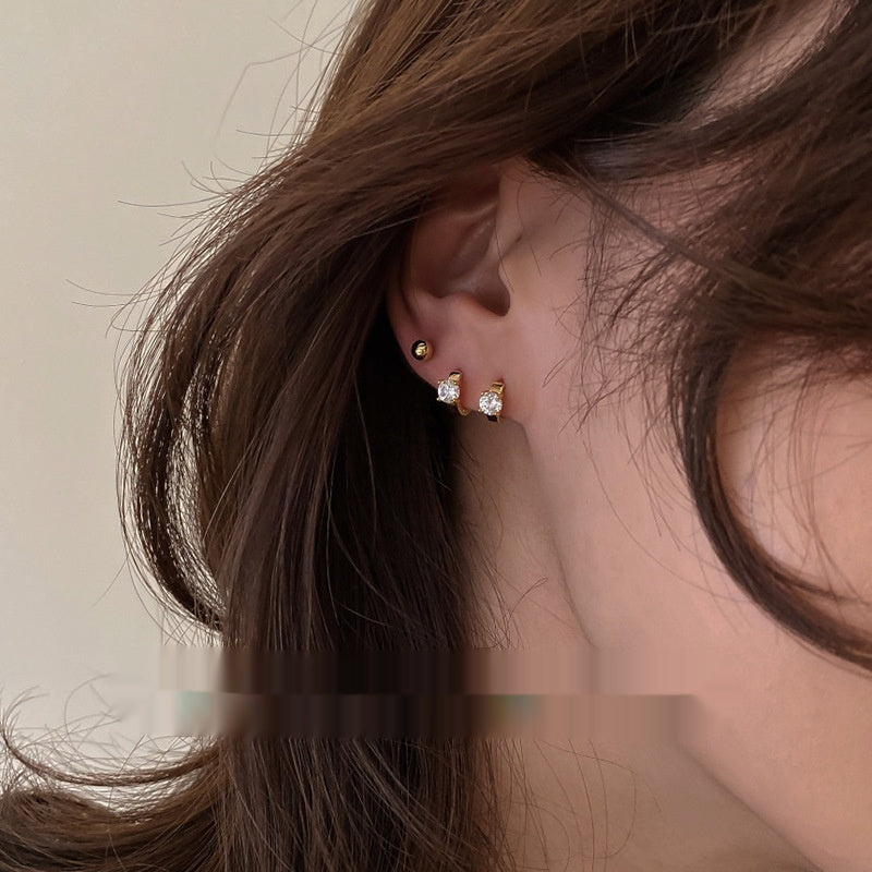 Orecchini Bottone Minimal