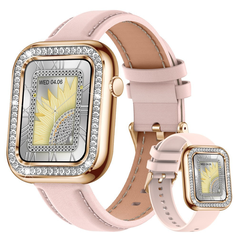 Smartwatch quadrato impermeabile cristalli