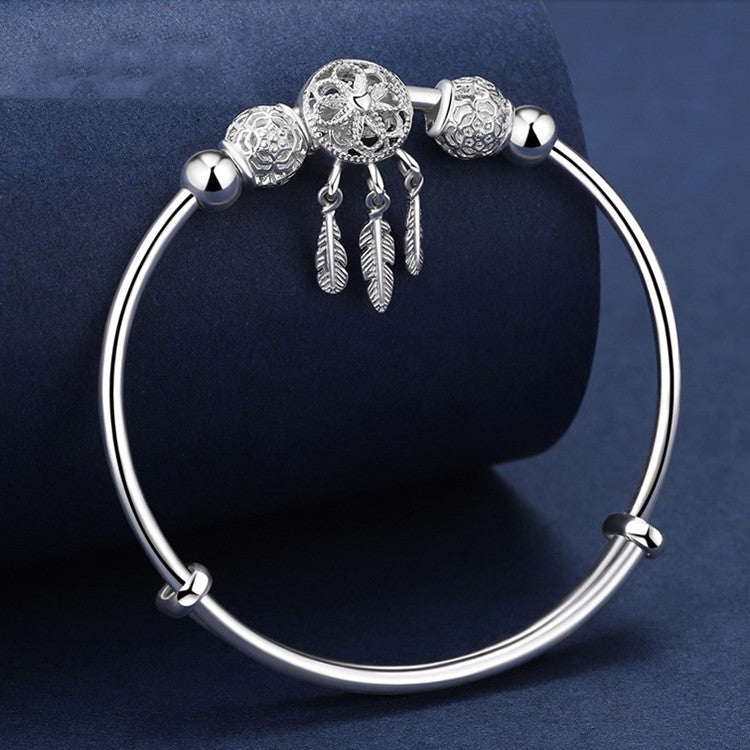 Bracciale perla vintage regolabile