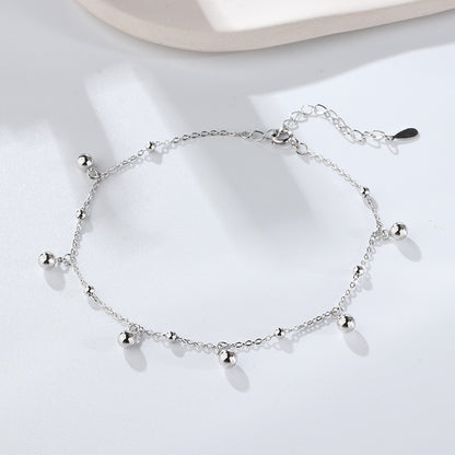 Cavigliera Argento Perle