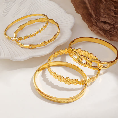 Bracciale acciaio titanio con fibbia