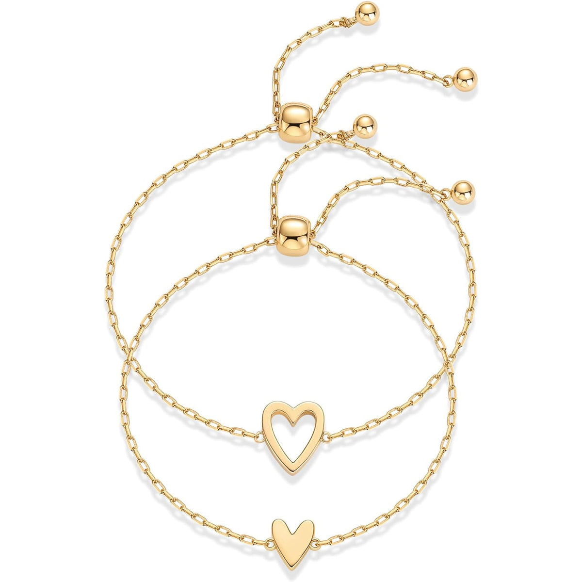 Set braccialetto ciondolo cuore