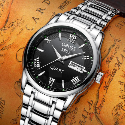 Orologio uomo automatico con calendario impermeabile
