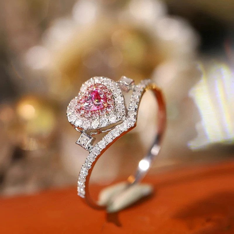Anello geometrico retrò stile corte