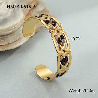 Braccialetto Leopardato Oro