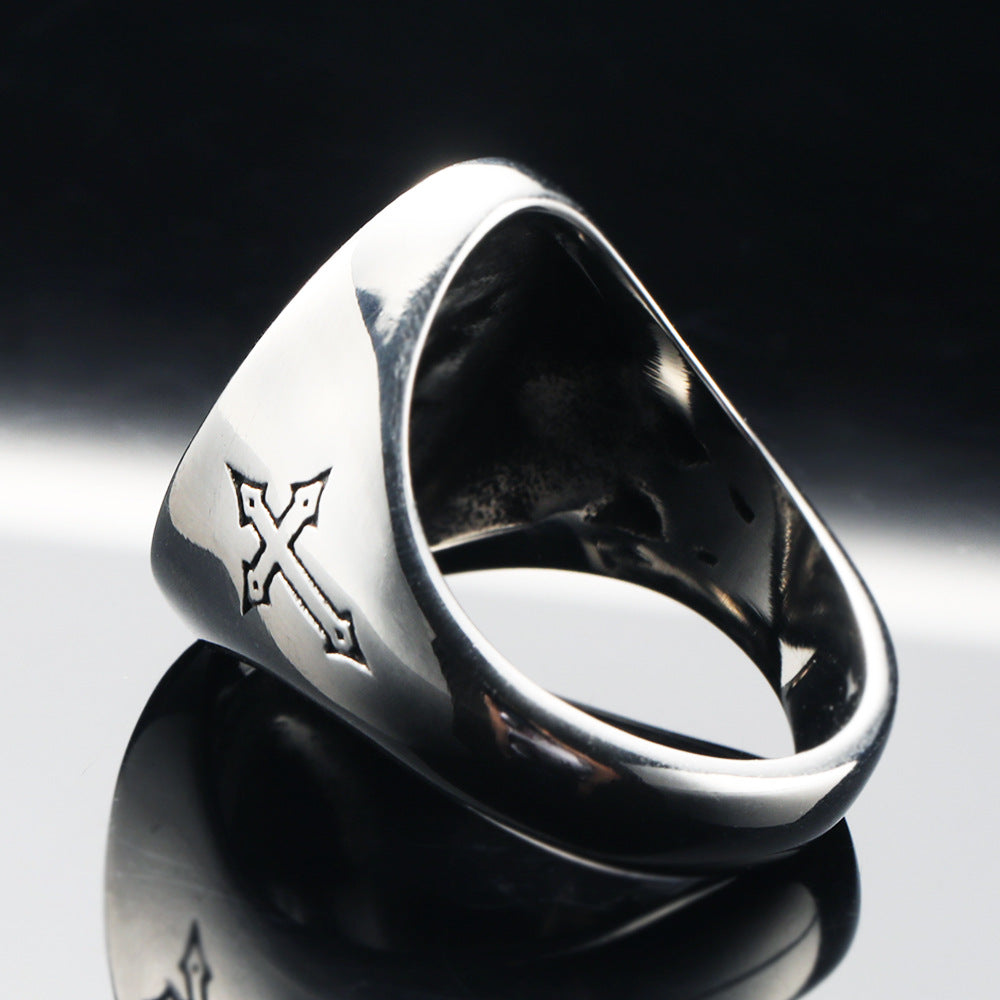 Anello croce e cuore