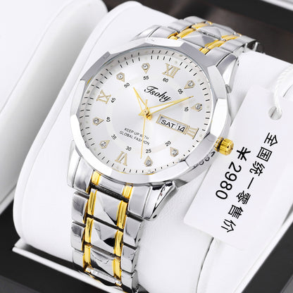 Orologio uomo calendario doppio