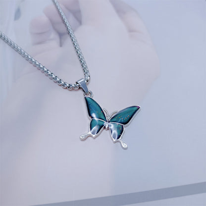 Collana farfalla termocromica