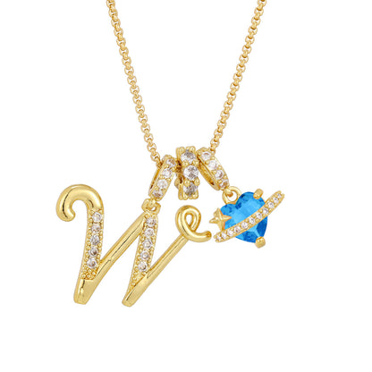 Collana lettere alfabeto da bambina