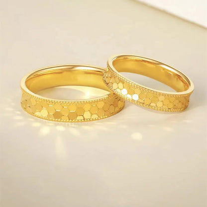 Anello ottone placcato oro