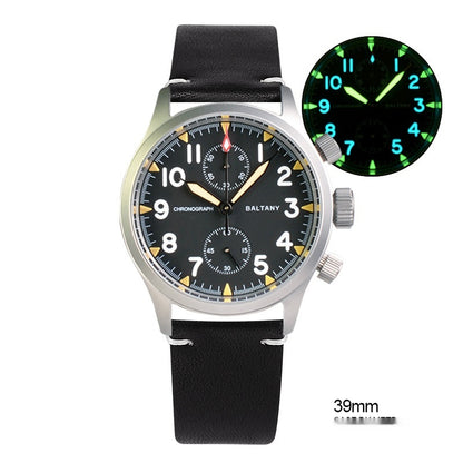 Orologio multifunzione acciaio retrò luminescente