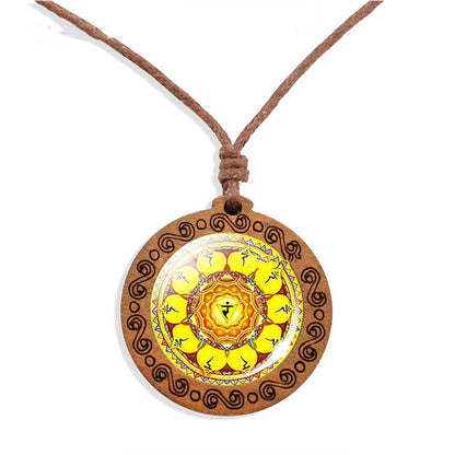 Collana Mandala Legno