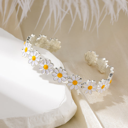 Bracciale fiore bianco