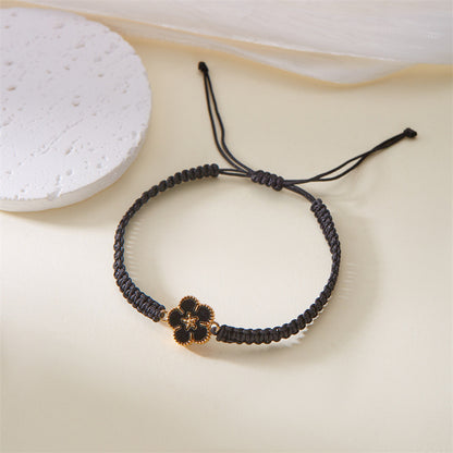 Bracciale fiore intrecciato