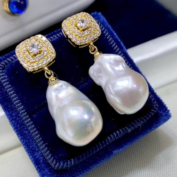 Orecchini perle barocche