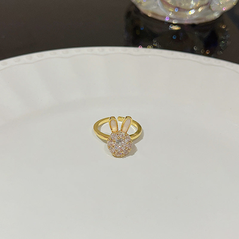 Anello farfalla zircone regolabile da donna