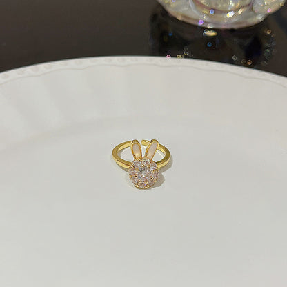 Anello farfalla zircone regolabile da donna