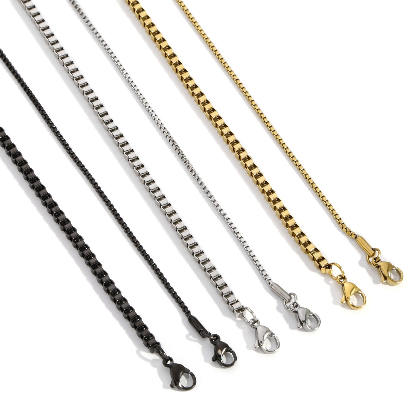 Catena acciaio maglie quadrate